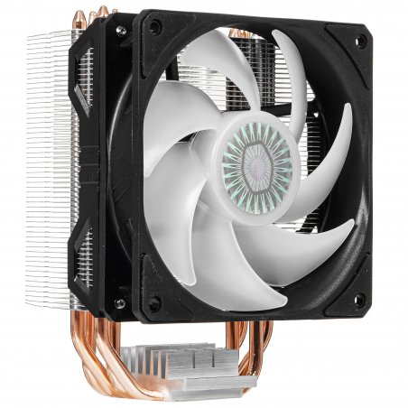 Кулер для процессора Cooler Master Hyper 212 ARGB черный, 120 мм, алюминий/медь, 1800 об/мин, 27 дБ, 4 pin, 150 Вт, 157 мм