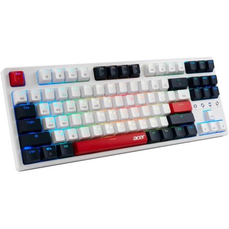 Клавиатура беспроводная Acer OKR302 (ZL.KBDEE.016), USB, Bluetooth/Радиоканал, белый