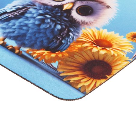 Коврик для мыши Cactus Owl blue 220x180x2мм (CS-MPC-P07XS)