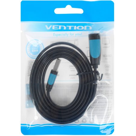 Кабель-удлинитель Vention USB 3.0 AM/AF - 1м плоский VAS-A13-B100