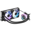 Система жидкостного охлаждения Water Cooling System Corsair iCUE LINK TITAN 240 RX LCD (240мм, белый, RGb/ Fans: 2x120мм, 73.5CFM, 36dBA, 2100RPM/ S: 1851, 1700, AM5, AM4)