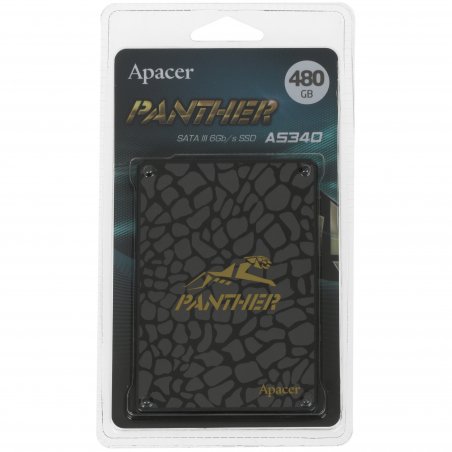 Накопитель SSD Apacer AS340 PANTHER, 480Gb, SATA III, 2.5", R/W 550/520