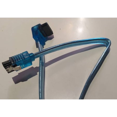 Кабель интерфейсный SATA Cablexpert CC-SATAM-DATA90-0.8M, 80см, угловой разъем, 7pin/7pin, защелка, пакет