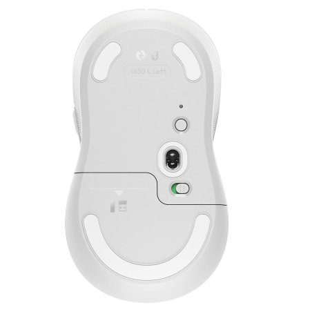 Мышь беспроводная Logitech Signature M650 L белый, 4000 dpi, радиоканал, Bluetooth, USB, кнопки - 5