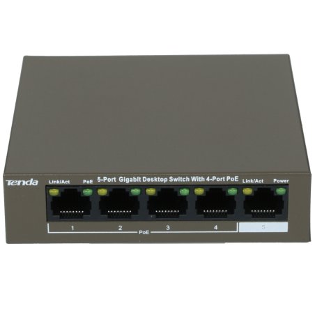 Коммутатор 5PORT 1000M 4POE Tenda TEG1105P-4-63W