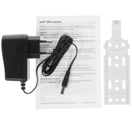 Точка доступа wAP 60G Mikrotik RbwAPG-60ad with Phase array 60 degree 60GHz antenna, 802.11ad wireless, 716MHz CPU, 256MB RAM, 1x Gigabit LAN, POE, PSU, outdoor enclosure, RouterOS L3 (CPE)