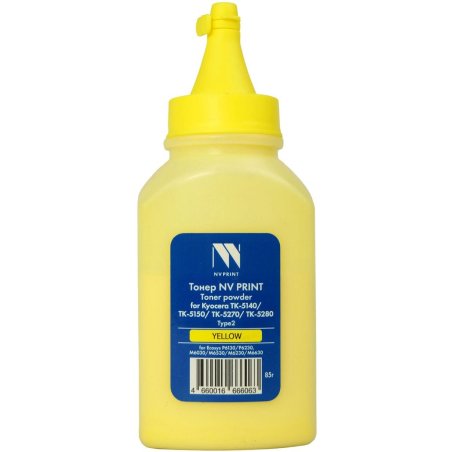 Тонер NVPrint для Kyocera ТК-5140/ТК-5150/ТК-5270/ТК-5280 Type2 (85г) Yellow совместимый