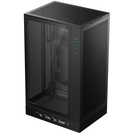 Компьютерный корпус Deepcool CH270 DIGITAL без БП, черный, MICRO ATX/MINI-ITX