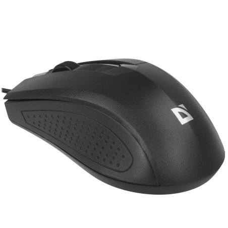 Мышь проводная Defender Optimum MB-270 черный, 1200 dpi, USB, кнопки - 3