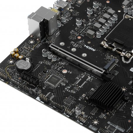 Материнская плата MSI PRO H610M-B, LGA1700, Intel H610, 2xDDR5, 4xSATA, 1xM.2, 1xPCIe 4.0 x16, DisplayPort, HDMI, 1x1Gb LAN, 3x3.5 мм, 7.1, microATX
