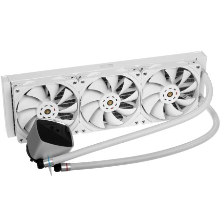 Система охлаждения/ PCCooler DS360 BK (310W, 360мм, LED temp., Black, ARGb Pump/ Fans: 3x120мм, 86.73CFM, 28dBA, 2200RPM/ Pump height 67мм, 28dBA, 3200RPM, Rad thickness 27мм/ S: 1851, 1700, 1200, 20XX, 115X, AM5, AM4)