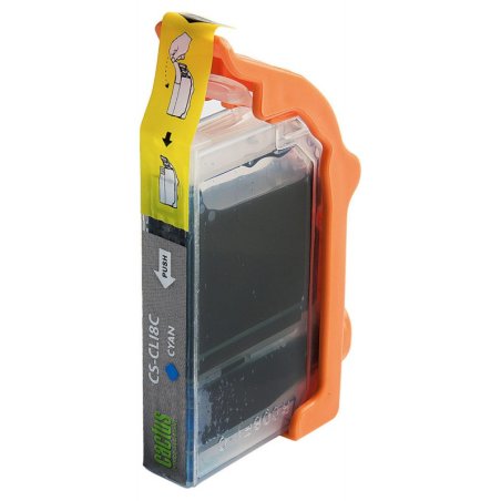 Картридж струйный Cactus CS-CLI8C голубой (12 мл) для Canon Pixma MP500, MP510, MP520, MP530, MP600, MP800, MP810, MP830, MP970, MX700, 850, iP3300, iP3500, iP4200, iP5200, iP5300, iP6600D, iP6700D, iX4000, iX5000, Pro 9000