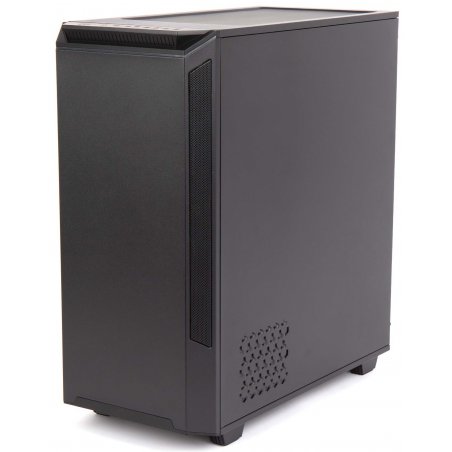 Компьютерный корпус Hiper PB81 черный без БП ATX 3x120мм 2xUSB2.0 2xUSB3.0 audio bott PSU