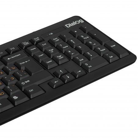 Комплект клавиатура+мышь Dialog Pointer KMROP-4020U беспроводной, USB, 1600 DPI, чёрный