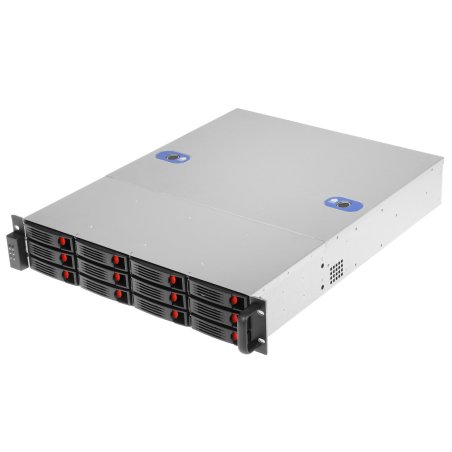 Серверный корпус ExeGate Pro 2U550-HS12 (RM 19", высота 2U, глубина 550, без БП, 12xHotSwap, USB)