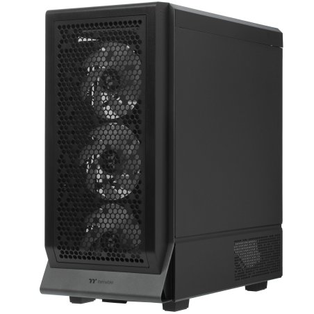 Компьютерный корпус Thermaltake Ceres 300 TG ARGB черный без БП ATX 3x140мм 2xUSB 3.0 1xUSB3.1 audio bott PSU