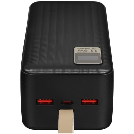Портативный аккумулятор Perfeo Powerbank WATERFALL 40000 mAh/LED дисплей/PD + QC 3.0/Type-C/2 USB/Выход: 5A, max 22.5W/черный (PF_D0182)