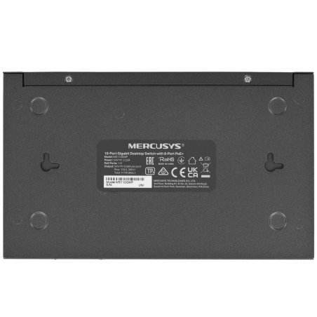 10-портовый гигабитный настольный коммутатор Mercusys MS110GMP с 8 портами PoE+