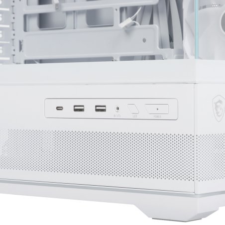 Компьютерный корпус MSI MAG Pano 110R PZ белый без БП ATX 6x120мм 7x140мм 2xUSB 3.0 1xUSB3.1 audio AirDuct bott PSU