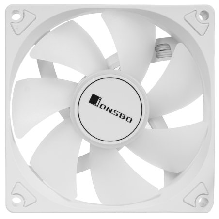 Вентилятор для корпуса JONSBO SL-925W (92x92x25мм, 4-pin PWM, ARGb, 38.2CFM, 33.8dBA, 2200RPM, белый)