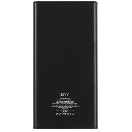 Портативный аккумулятор Perfeo Powerbank MOUNTAINS 40000 mAh/LED дисплей/PD + QC 3.0/Type-C/4 USB/Выход: 3A, max 22.5W/черный (PF_D0144)