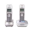 Телефон беспроводной (DECT) Panasonic KX-TG2512RUN (платиновый) Доп трубка в комплекте,АОН, Caller ID,спикерфон на трубке,полифония