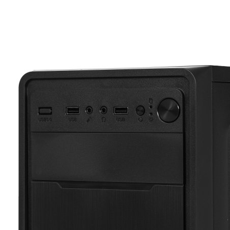 Компьютерный корпус Miditower ExeGate XP-332 Black, ATX, (без БП), 2*USB, Audio