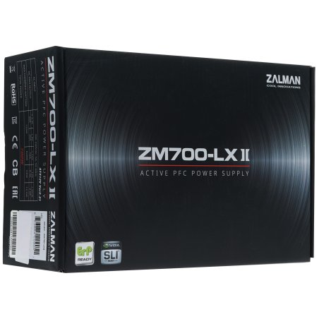 Блок питания Zalman ZM700-LX II Retail, 700Вт, 120мм, черный