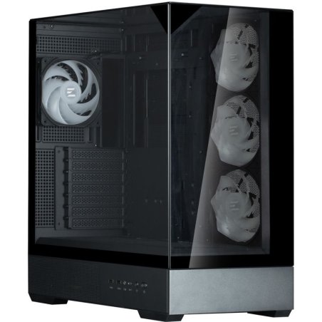 Компьютерный корпус ZALMAN P40 Prism Plus, ATX, черный, WINDOW, 3xCombo (3.5'' or 2.5"), 1xUSB TYPE-C, 2xUSB 3.0, SIDE 3x120мм ARGb, REAR 1x120мм ARGb