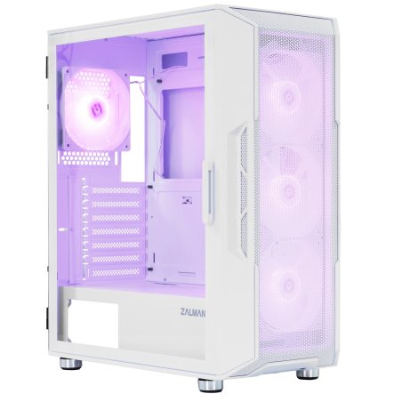 Компьютерный корпус ZALMAN I3 NEO ARGb WHITE, ATX, белый, FRONT MESH, WINDOW, 2x3.5", 3x2.5", 1xUSB 2.0, 2xUSB 3.0, FRONT 3x120мм ARGb, REAR 1x120мм ARGb