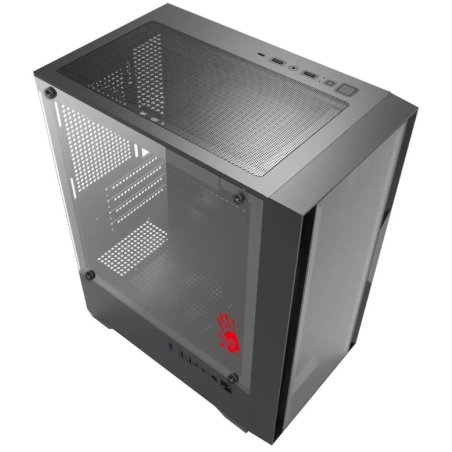 Корпус Bloody CC-123 черный без БП mATX 8x120мм 2xUSB2.0 1xUSB3.0 audio bott PSU