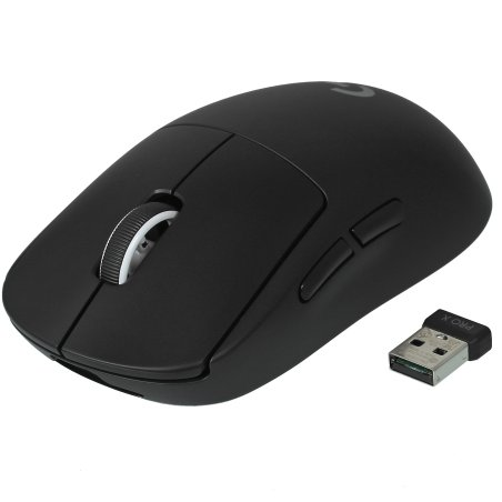 Мышь беспроводная Logitech G PRO X SUPERLIGHT черный, 25600 dpi, радиоканал, USB, кнопки - 5