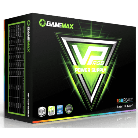 Блок питания GameMax VP-700-RGb, 700Вт, 80 PLUS Bronze, 120мм, черный