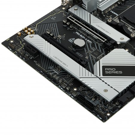 Материнская плата MSI PRO B760-P WIFI DDR4, LGA1700, Intel B760, 4xDDR4, 4xSATA, 2xM.2, 2xPCIe x16, DisplayPort, HDMI, 1x2.5Gb LAN, USB Type-C, 5x3.5 мм, 7.1, ATX