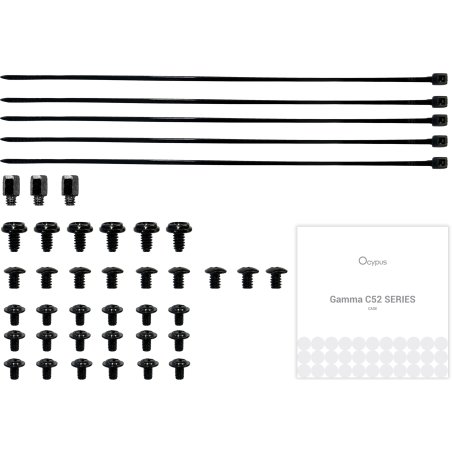 Компьютерный корпус Ocypus Gaммa C50 без БП черный (Gaммa-C50-BKG000XX-GL)