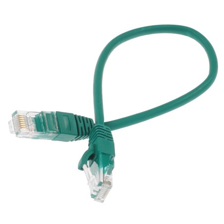Патч-корд U/UTP Rexant CAT 5e, RJ45-RJ45, 26AWG, ZH нг(А)-HF, зеленый, 0,3 м