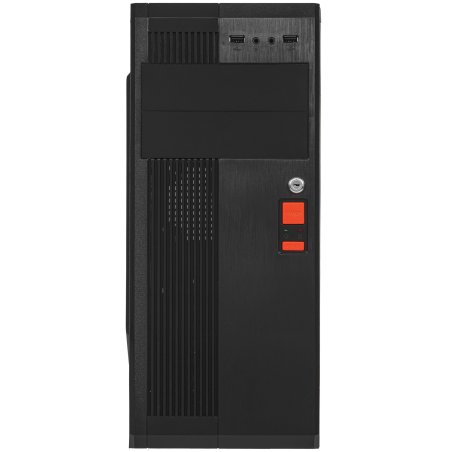 Компьютерный корпус Miditower ExeGate UN-605B Black, ATX, (без БП), 2*USB, Audio, замок блокировки кнопки питания