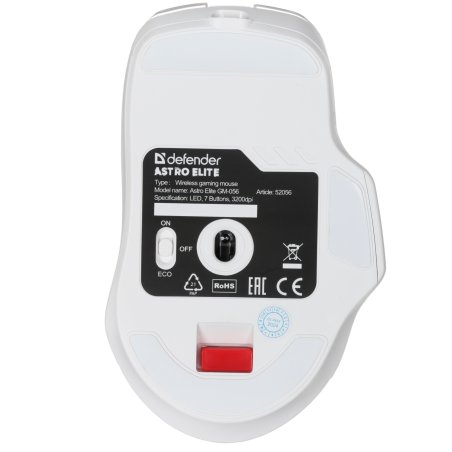 Мышь беспроводная Defender Astro Elite GM-056 белый, 3200 dpi, радиоканал, USB, кнопки - 7
