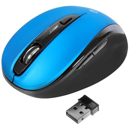 Мышь беспроводная беззвучная Smartbuy 612AG синяя, Blue LED SBM-612AG-BK