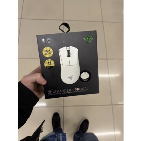 Мышь беспроводная/проводная Razer DeathAdder V3 Pro черный, 30000 dpi, радиоканал, USB, кнопки - 6