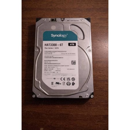 Жесткий диск Synology HAT3300-6T HDD SATA 3,5", 6Tb, 5400 rpm, 256Mb