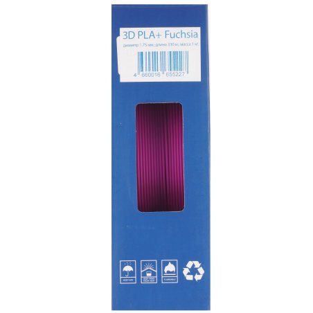 Филамент NVPrint PLA+ Fuchsia для 3D печати диаметр 1.75мм длина 330 метров масса 1 кг
