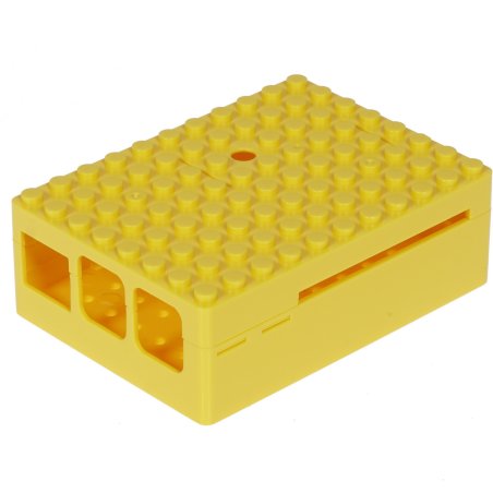 Корпус RA185 yellow для микрокомпьютера Raspberry Pi 3. RA185 Корпус ACD Yellow ABS Plastic Building Block case for Raspberry Pi 3