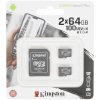 Флеш карта microSDHC 64Gb microSDXC Class10 Kingston <SDCS2/64Gb-2P1A> Class10 UHS-I Canvas Select up to 100Mb/s с адапт.