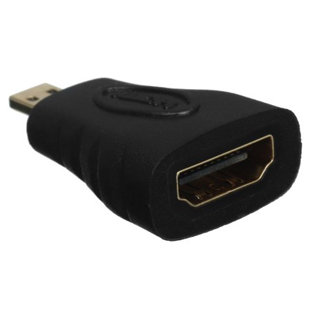 Переходник GoPower HDMI (f)-microHDMI (m) ver.1.4 черный Premium Zip-Lock c подвесом (1/500)