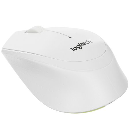Мышь беспроводная Logitech M330 SILENT PLUS белый, 1000 dpi, радиоканал, USB, кнопки - 3