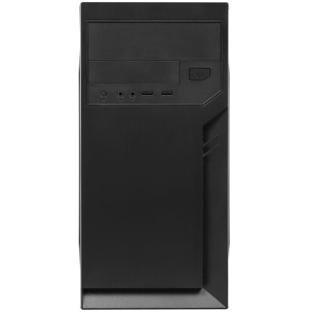 Компьютерный корпус с блоком питания 450Вт. Case Foxline FL-702, mATX, 1x5.25EXT, 1x3.5EXT, 2x3.5INT, 2xUSB 2.0, HDA, w/o FAN, w/450W ATX PSU, w/1.2m EU pwr cord