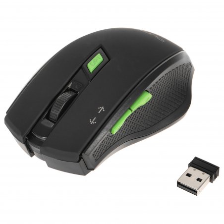 Мышь беспроводная Qumo Office Prisma Black M85 черный, 2400 dpi, радиоканал, USB, кнопки - 7