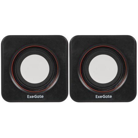Акустическая система 2.0 ExeGate EX287050RUS Disco 160 (питание USB, 2х3Вт (6Вт RMS), 100-20000Гц, черный)