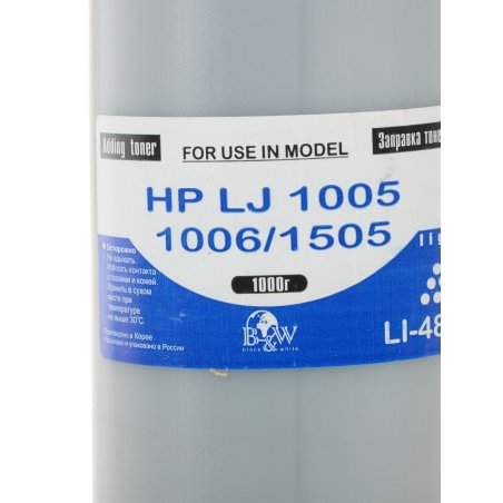 Тонер HP LJ P1005/06/1102/1120/1505/22/66/1606/LBP-3010/3250 (кан., 1кг.) B&W Light фас России